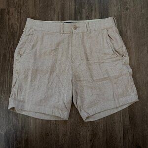 Abercrombie Men's 7 Inch Linen-Blend Plainfront Short - Summer, Vacation